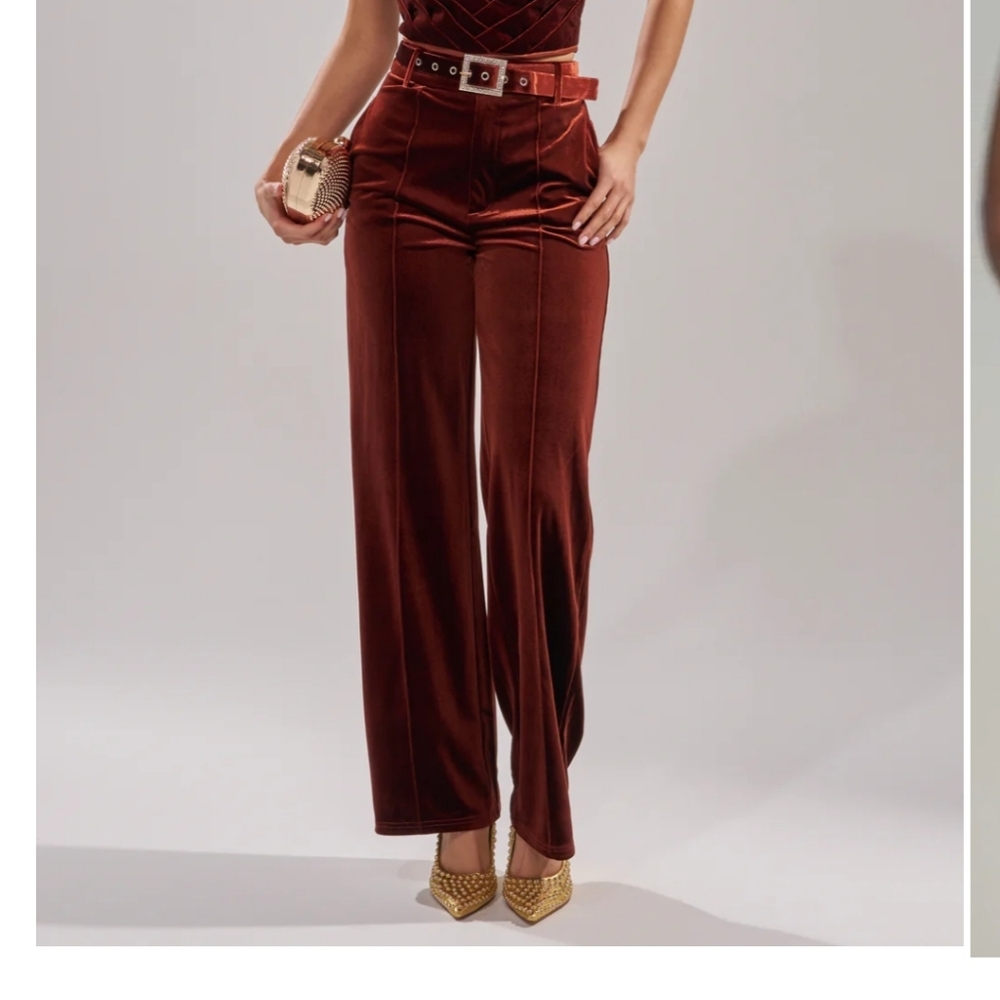 FLASHING LIGHTS VELVET TROUSER - 1X